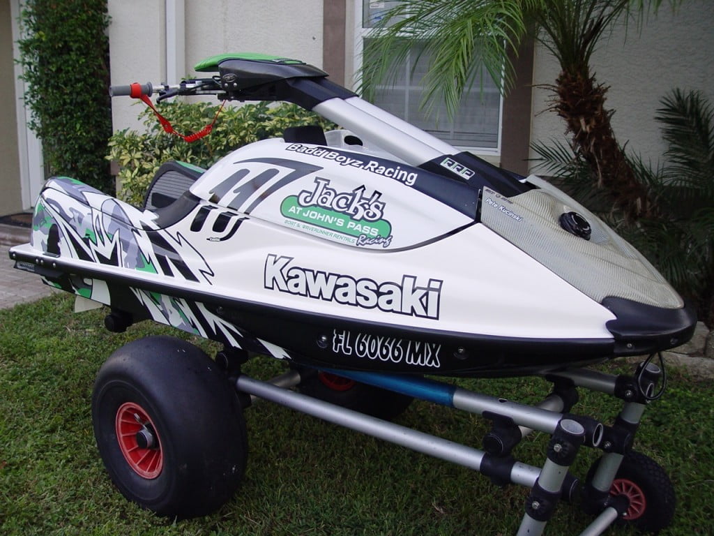 Kawasaki SXR 1100cc rocket ship stand up Jetski for sale. Powersports
